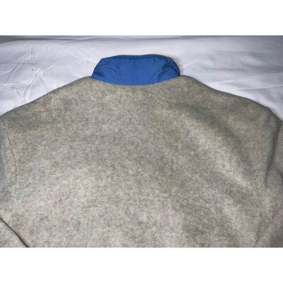Patagonia Synchilla Fleece Unisex Jacket Size M Oatmeal Heather Blue Full Zip - Picture 14 of 16